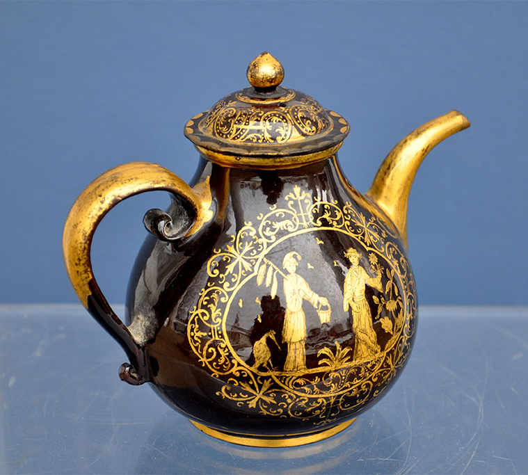 Bayreuth Red Stoneware Teapot