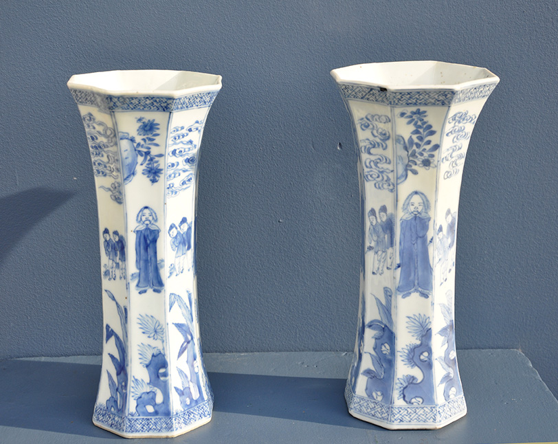 Pair of Export Vases