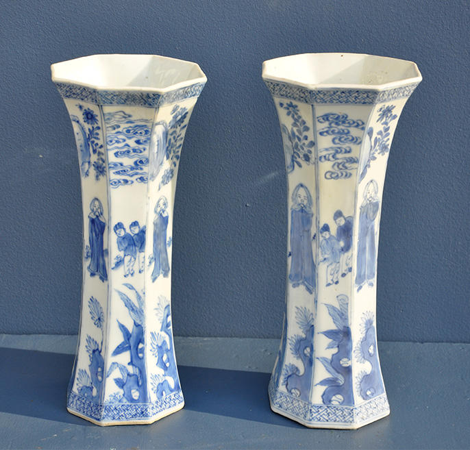 Pair of Export Vases
