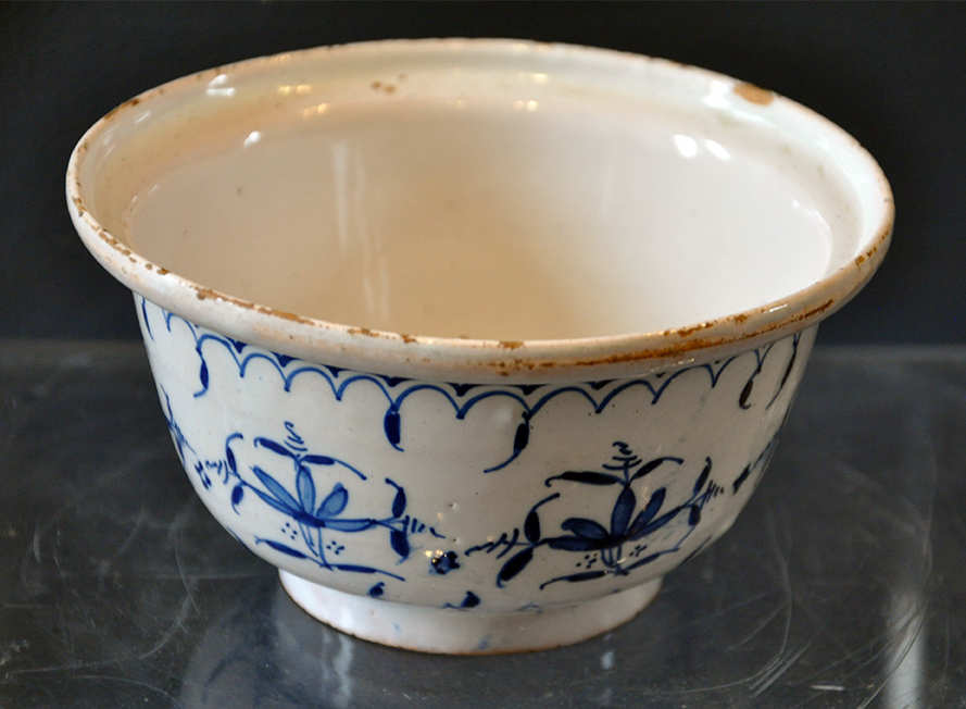 Faience Butter Tub