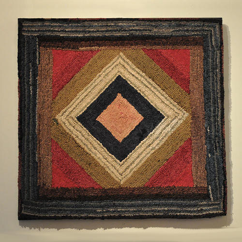 Geometric Hooked Rug