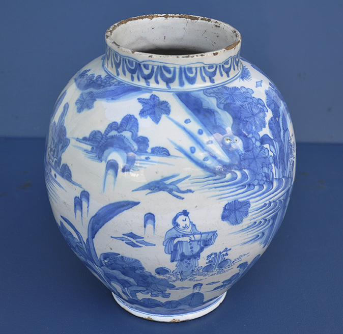 German Faience Jar
