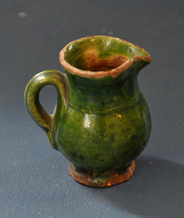 Rare Green Redware Pitcher