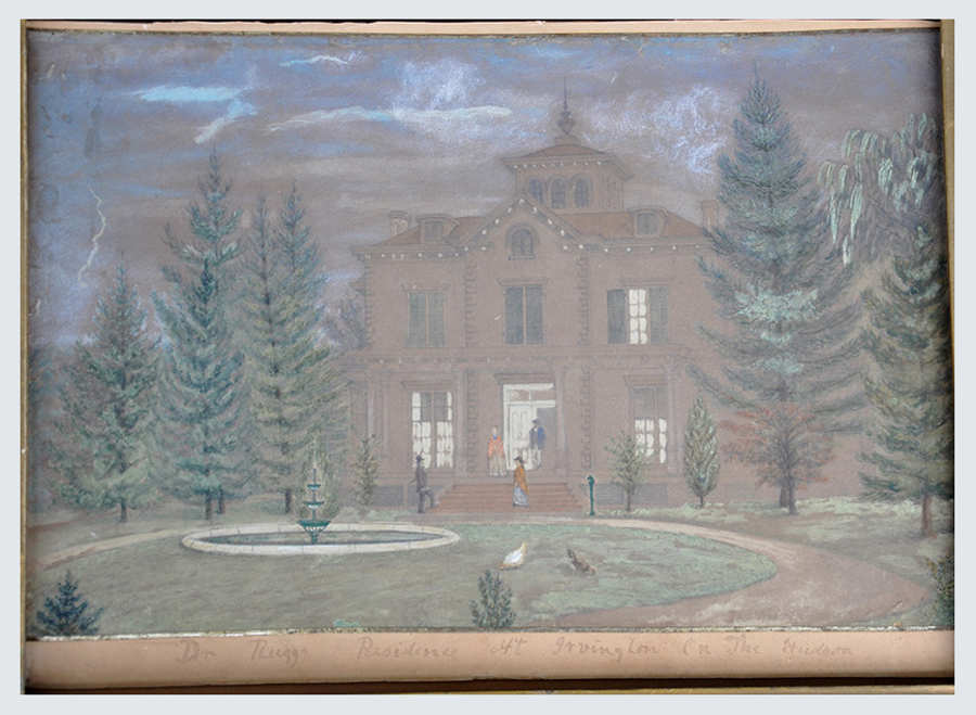 Irvington, New York Pastel