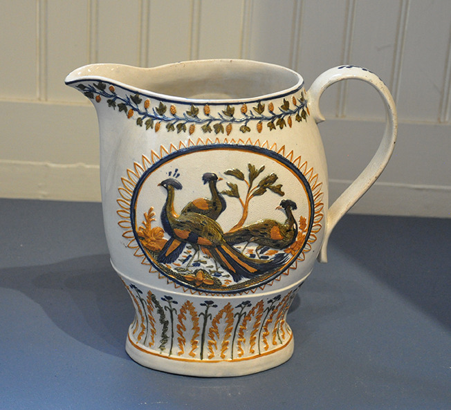 Large Prattware Pitcher