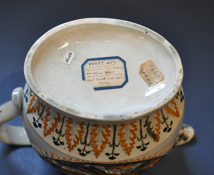 Large Prattware Pitcher