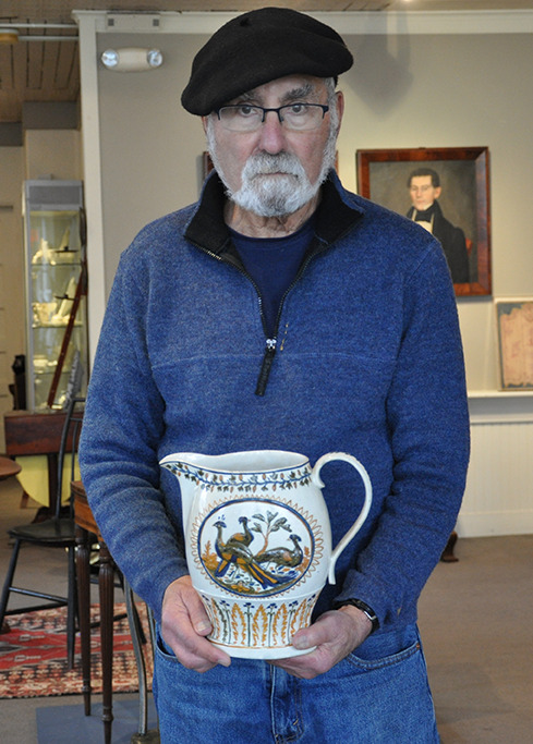 Large Prattware Pitcher