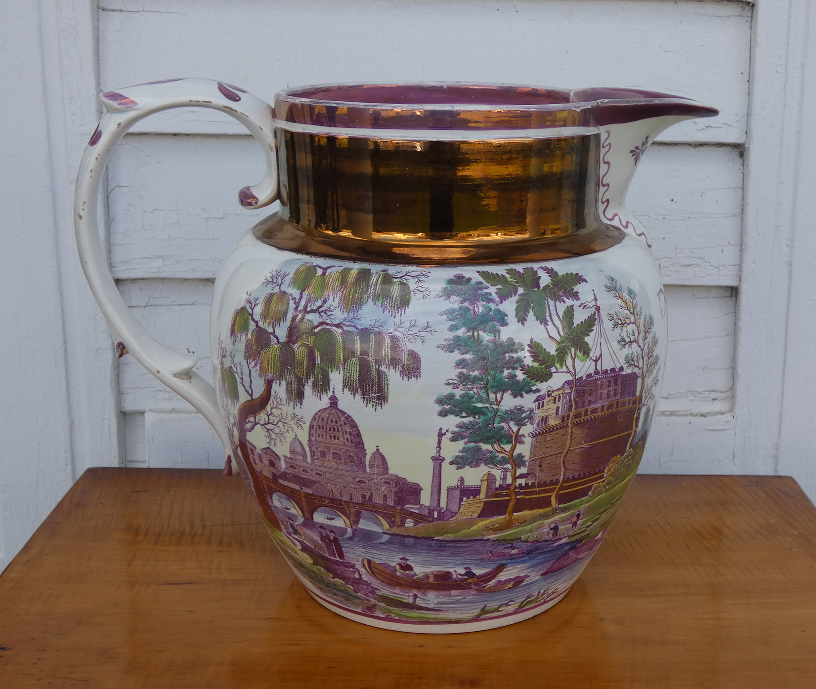 Oversized Luster Pitcher