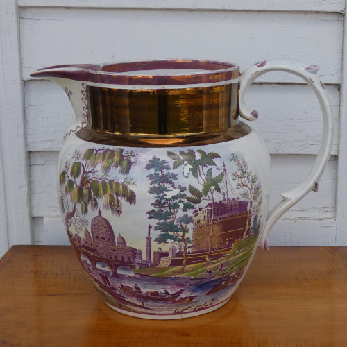 Oversized Luster Pitcher