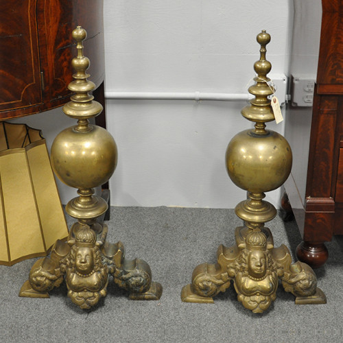 Ornate Andirons