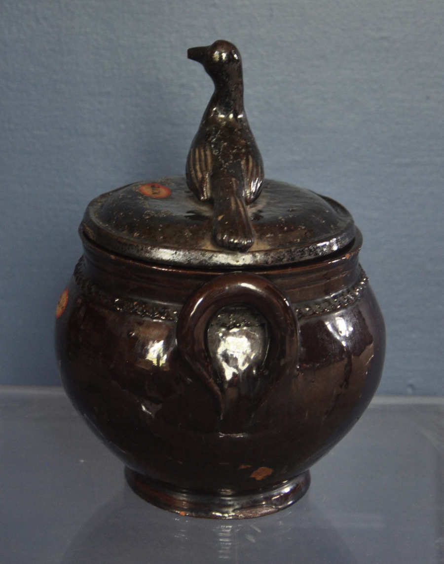 Redware Sugar Bowl