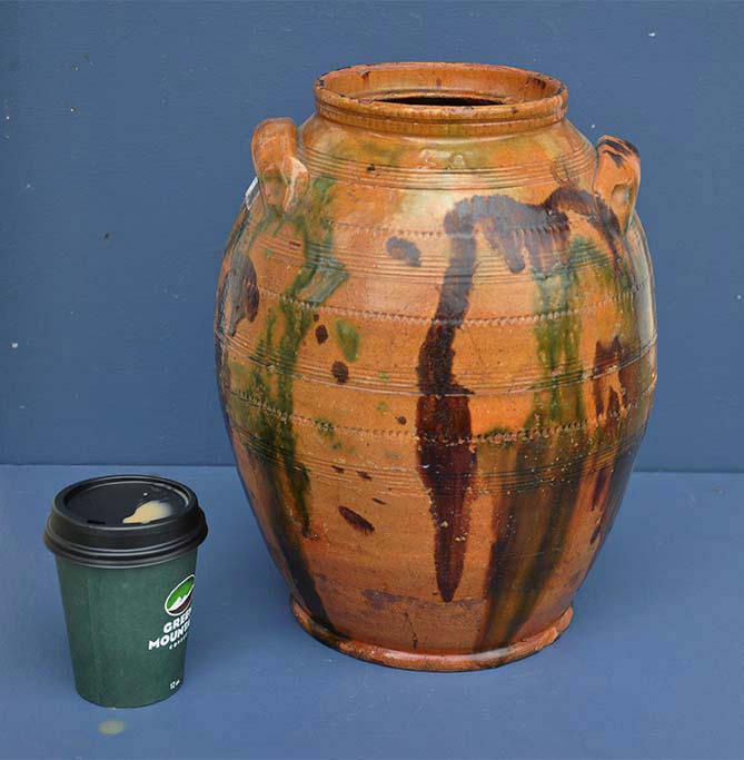 Vermont Redware Jar