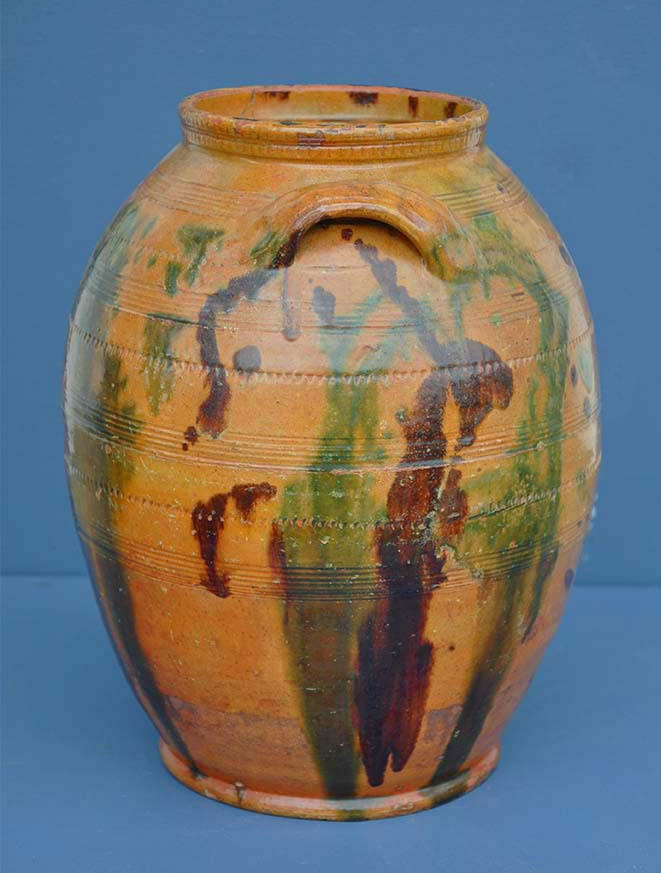 Vermont Redware Jar